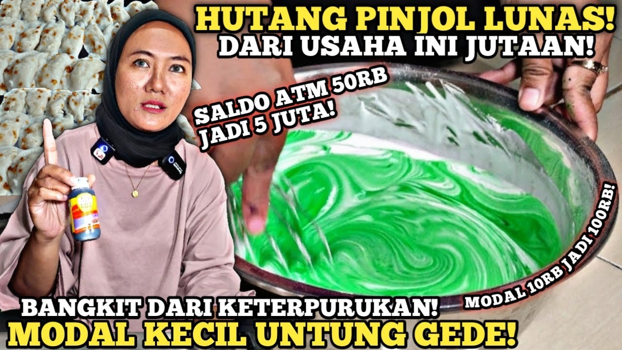 IBU HEBAT!! SEMUA HUTANG PINJOL LUNAS DARI USAHA INI OMSET JUTAAN MODAL KECIL UNTUNG BESAR IDE USAHA
