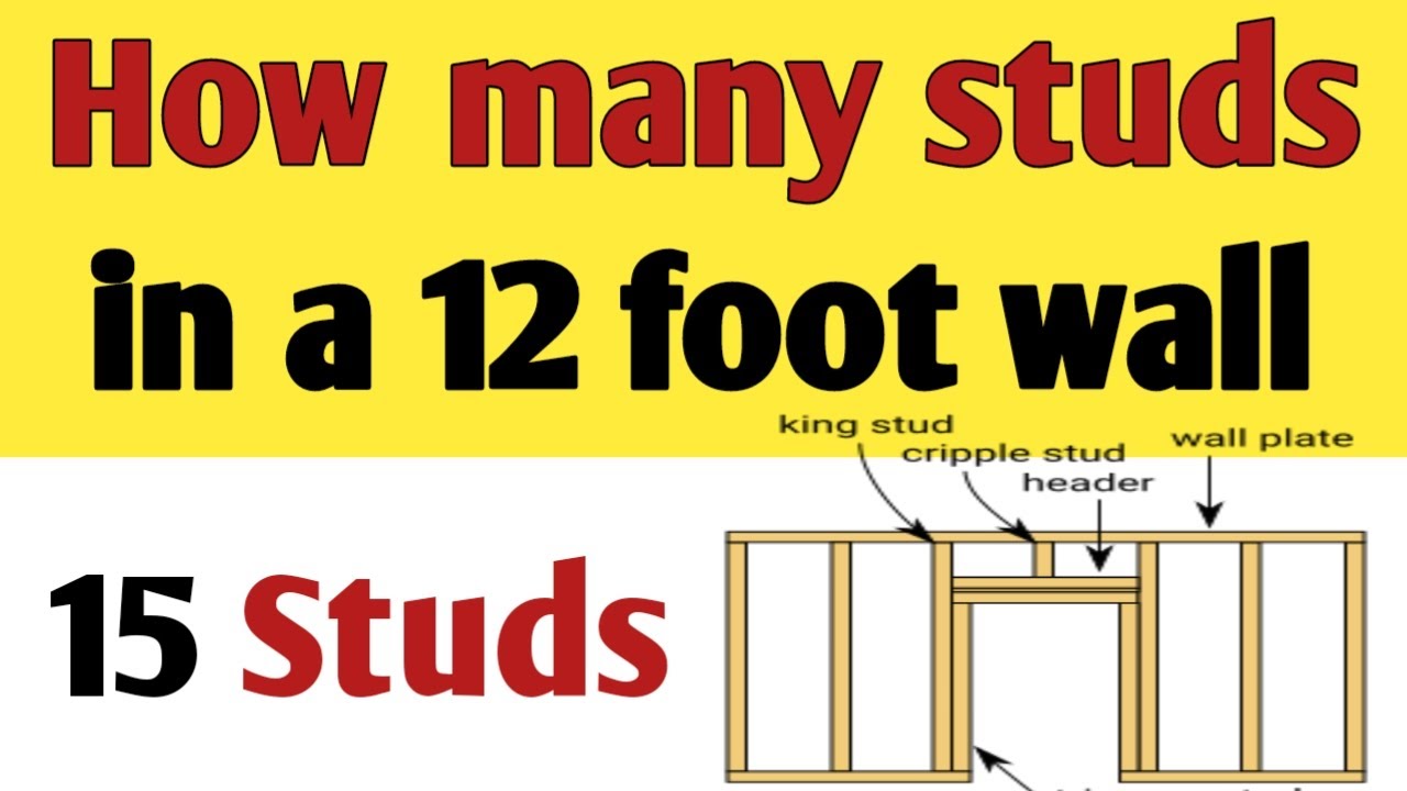 How many studs in a 12 foot wall | How many 2x4 studs do i need for a 12 foot wall