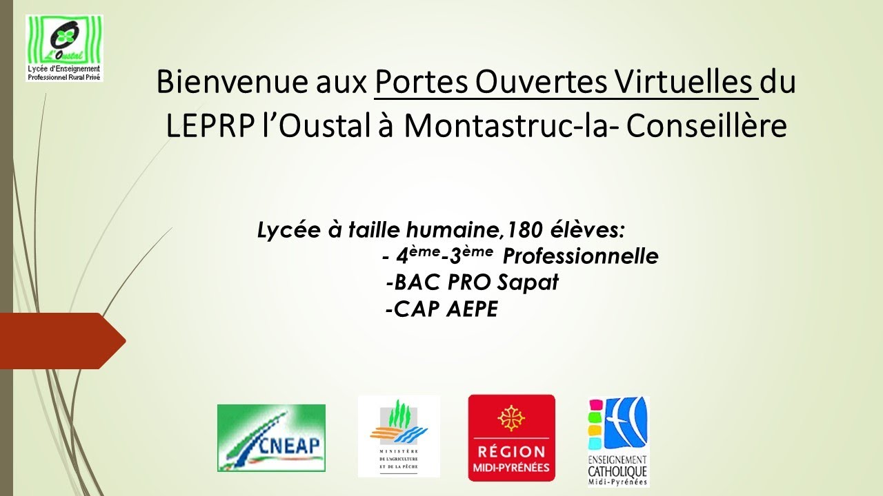 Les Portes Ouvertes guidées et virtuelles du LEPRP L' oustal