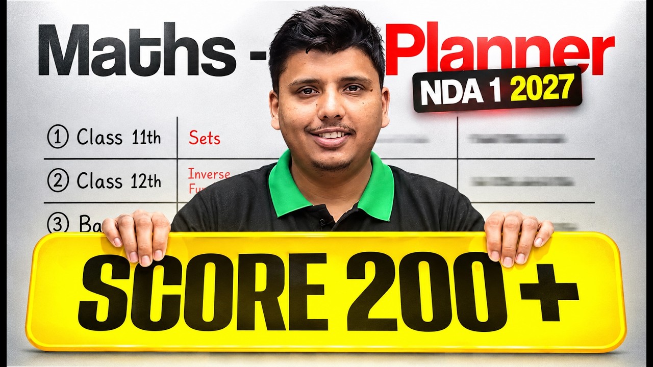 NDA 1 2027 Maths Strategy 🔥 | 200+ Marks Score Plan | Maths Planner & Complete Roadmap | Parveen Sir