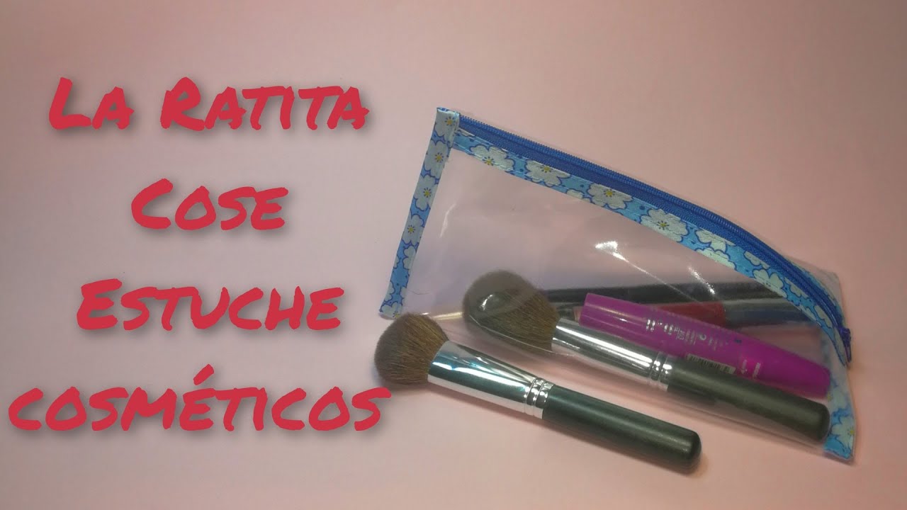 Estuche para cosméticos transparente
