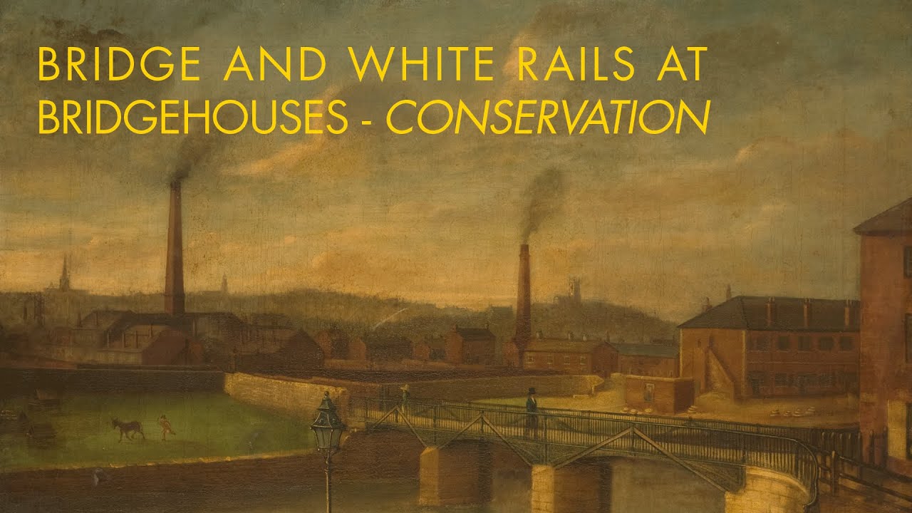 Conserving a Sheffield Cityscape - Bridge and White Rails at Bridgehouses