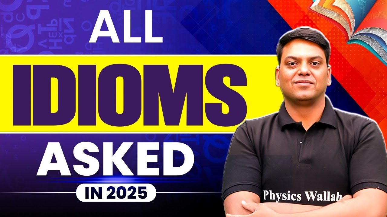 SSC English Classes 2025 | Idioms Asked in SSC 2025 | Idioms in English | by Vivek Sir