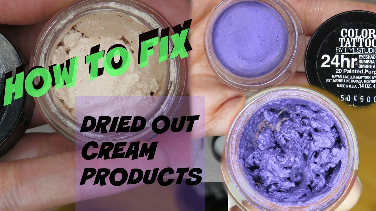 How To Fix Dried Up Cream Eyeshadows