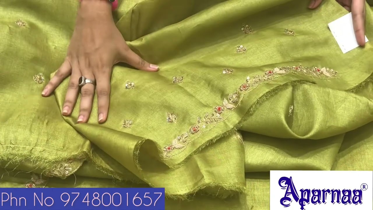 ✨ Pure Tussar Saree with Royal Zardosi Work 👑 | Ethnic Elegance Redefined 💫