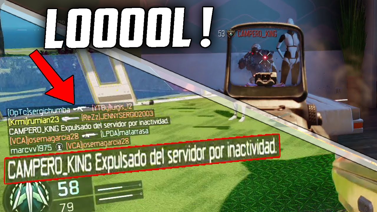 EXPULSAN a un CAMPERO por INACTIVIDAD !! LOOOOL! - Black Ops 3 -