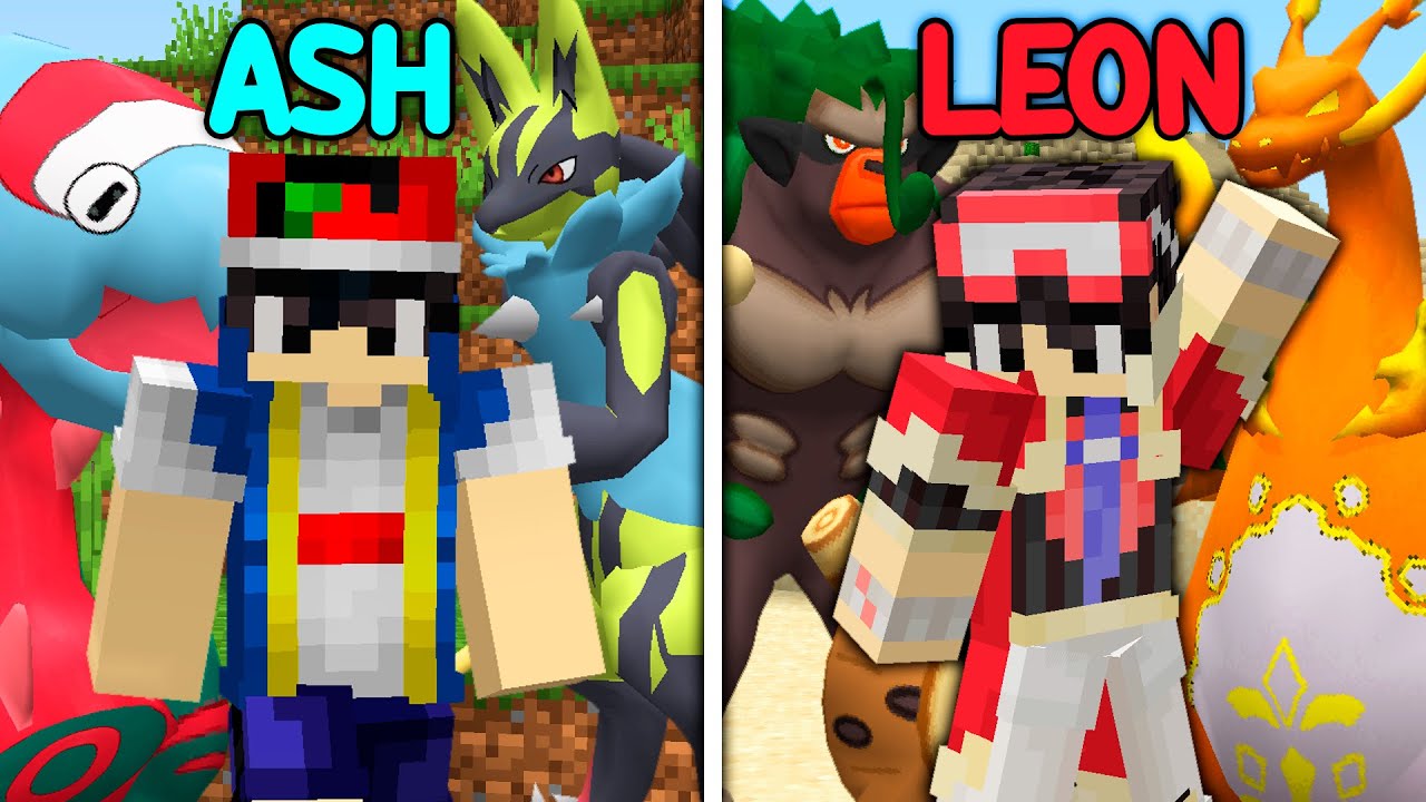 Testei Pokémons dos Personagens no Minecraft Pixelmon
