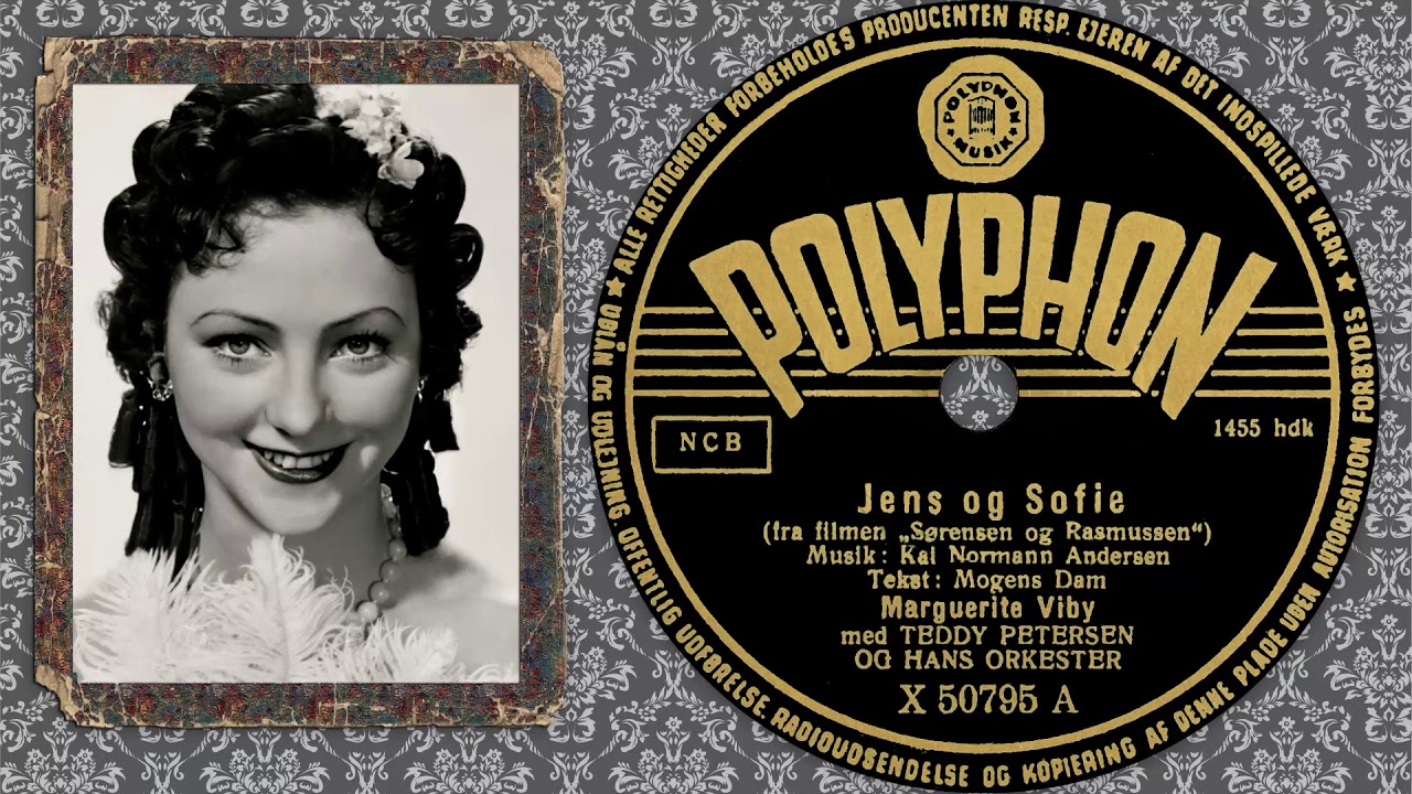 Jens og Sofie - Marguerite Viby - Fra filmen S&oslash;rensen og Rasmussen - 1940