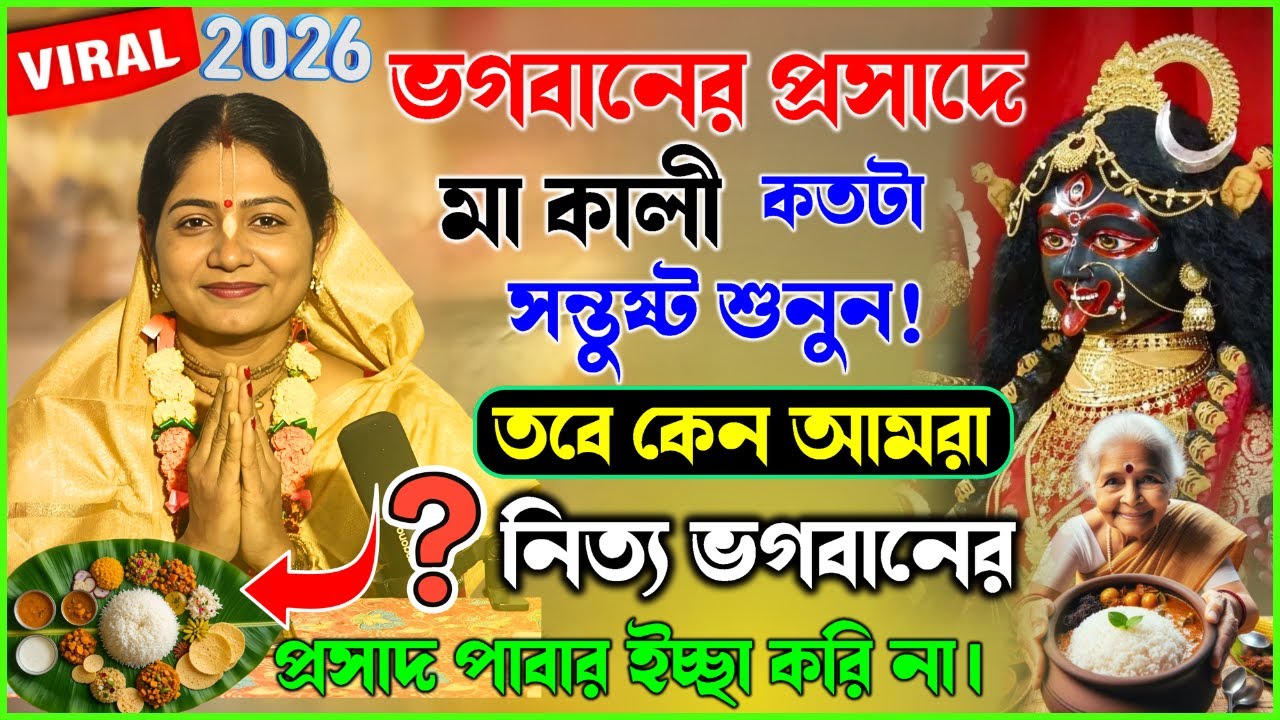ভগবানের প্রসাদে মা কালী কতটা সন্তুষ্ট শুনুন! তবে কেন আমরা নিত্য ভগবানের প্রসাদ পাবার ইচ্ছা করি না।