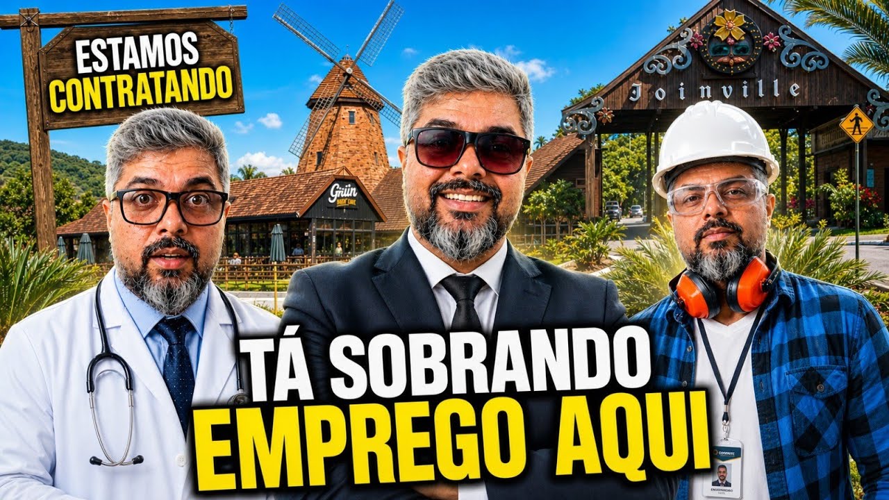 VAGAS EM JOINVILLE: Andei pelas ruas e achei MUITAS FÁBRICAS CONTRATANDO!
