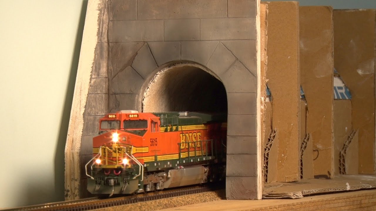 Tunnel Vision . Part 2. Making a custom Tunnel lining with plaster cloth and cardboard.