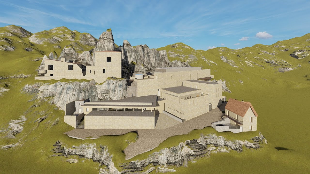 Maquette 3D BIM: Musée National de Préhistoire (Les Eyzies)