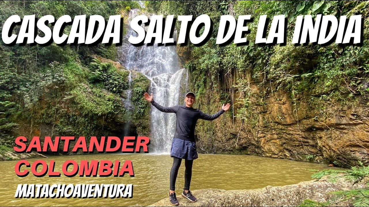 CASCADA SALTO DE LA INDIA 🌎🏞 EN EL PLAYON,SANTANDER,COLOMBIA 🇨🇴