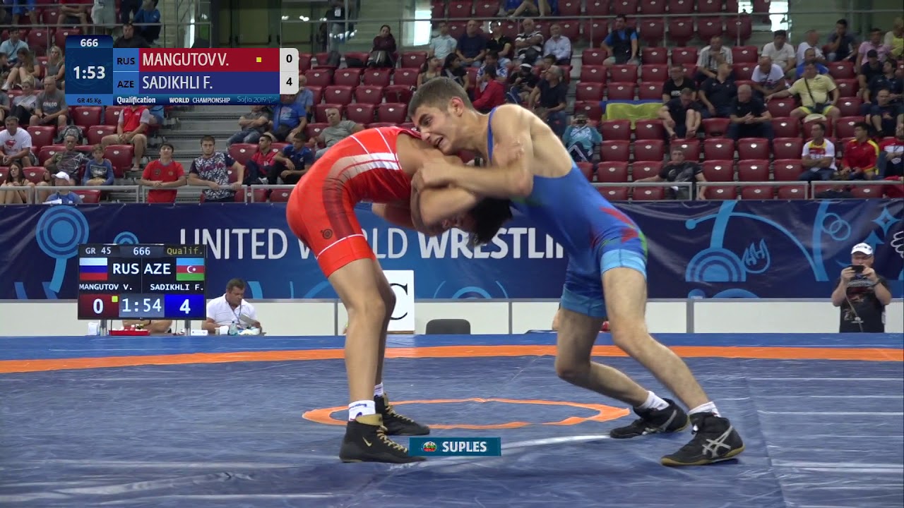 Qual. GR - 45 kg: V. MANGUTOV (RUS) v. F. SADIKHLI (AZE)