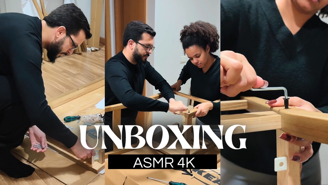 Unboxing e Montagem da nossa mesa HÄGERNÄS do IKEA - ASMR sem fala