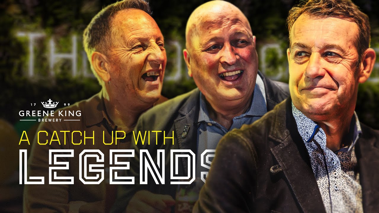 LEGENDS CATCH UP | Bryan Gunn, Ian Crook & John Polston reminisce over a pint of Greene King! 🍻
