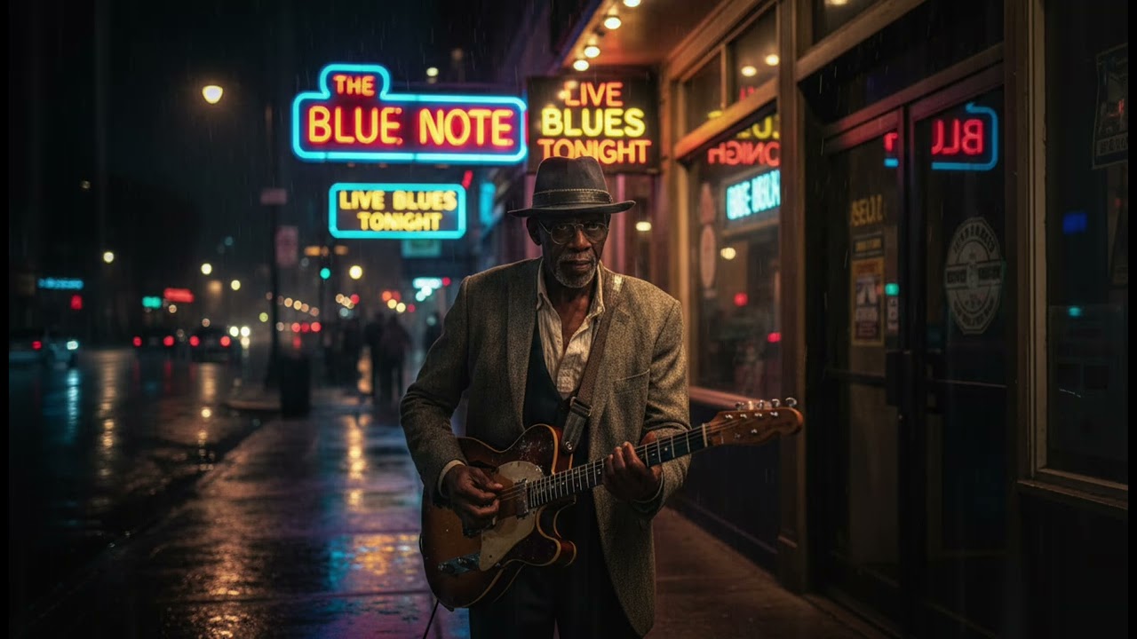 Midnight Chicago Blues 🔥 Deep Electric Blues Guitar