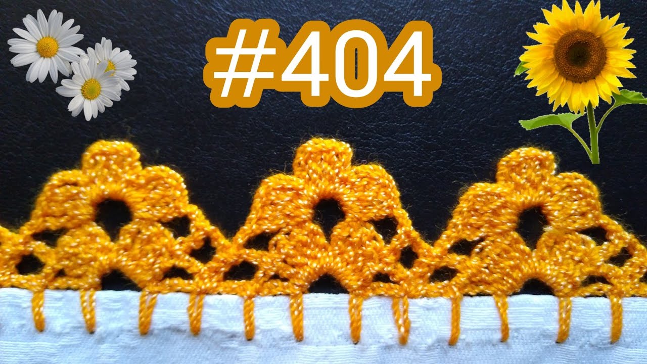 Puntilla MUY FÁCIL DE REALIZAR PARA TU SERVILLETA #404