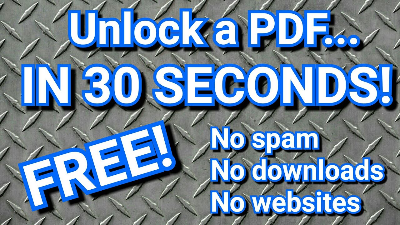 Разблокируйте любой защищенный PDF-файл с помощью Google Chrome (без пароля, без программного обе...