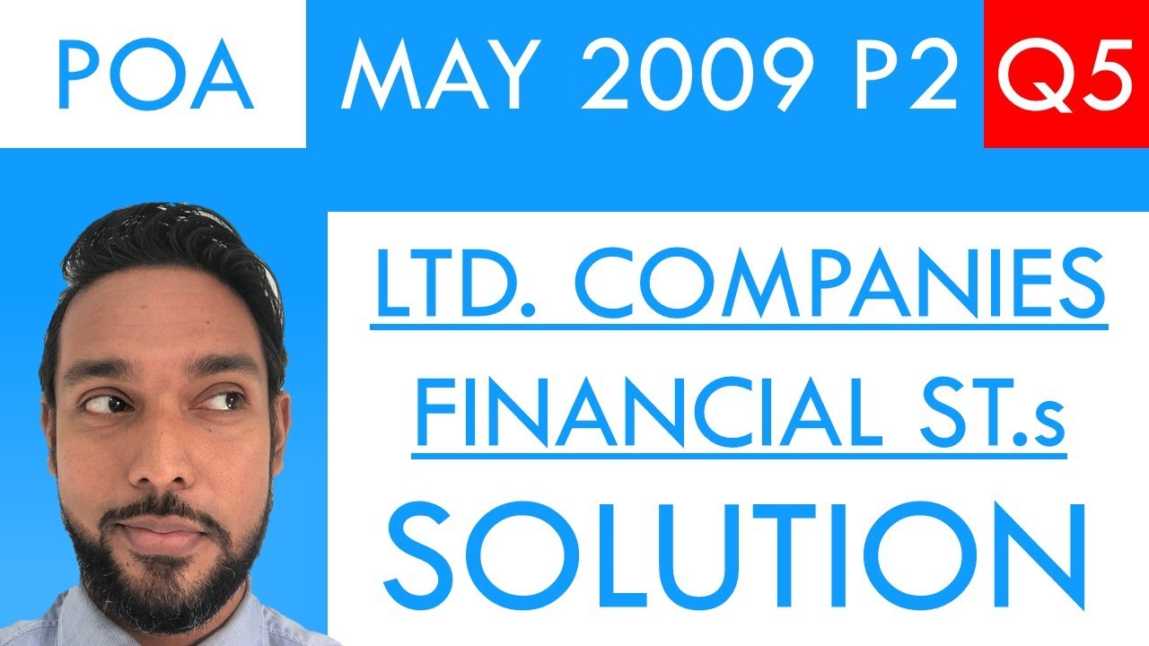PoA - May 2009 P2 Q5 - Limited liability companies | Income statements | Appropriation account