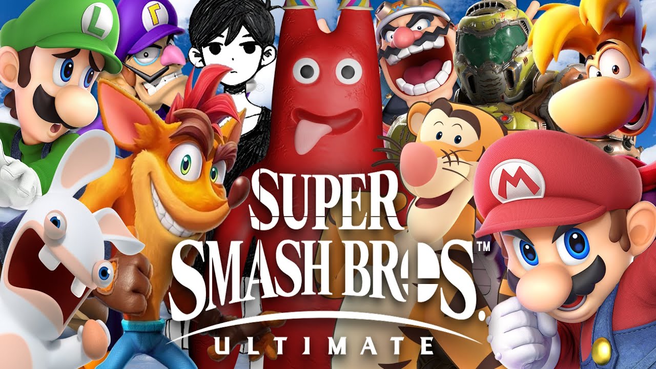 Mario and Luigi vs Wario and Waluigi | Rayman vs Crash | Subscribers in Super Smash Bros Ultimate 7