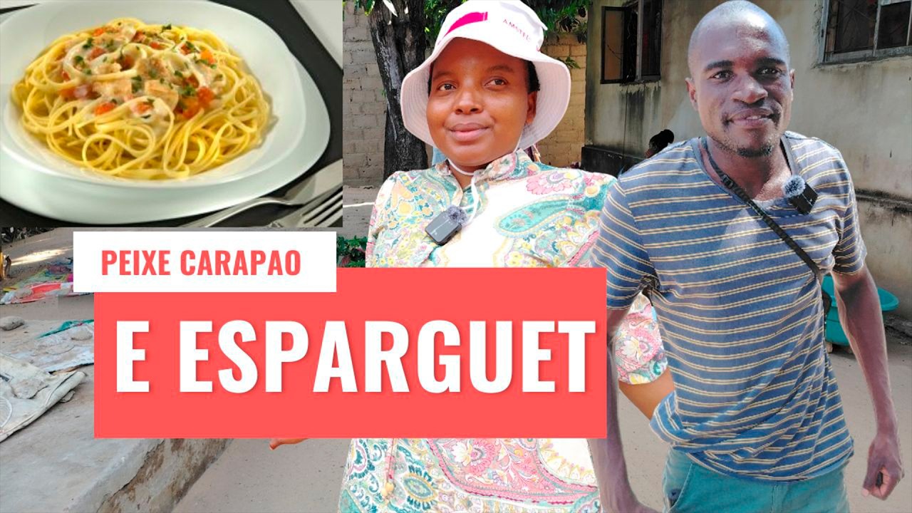 Almoço especial em família. Preparamos esparguete com peixe carapau @Milagredulce 