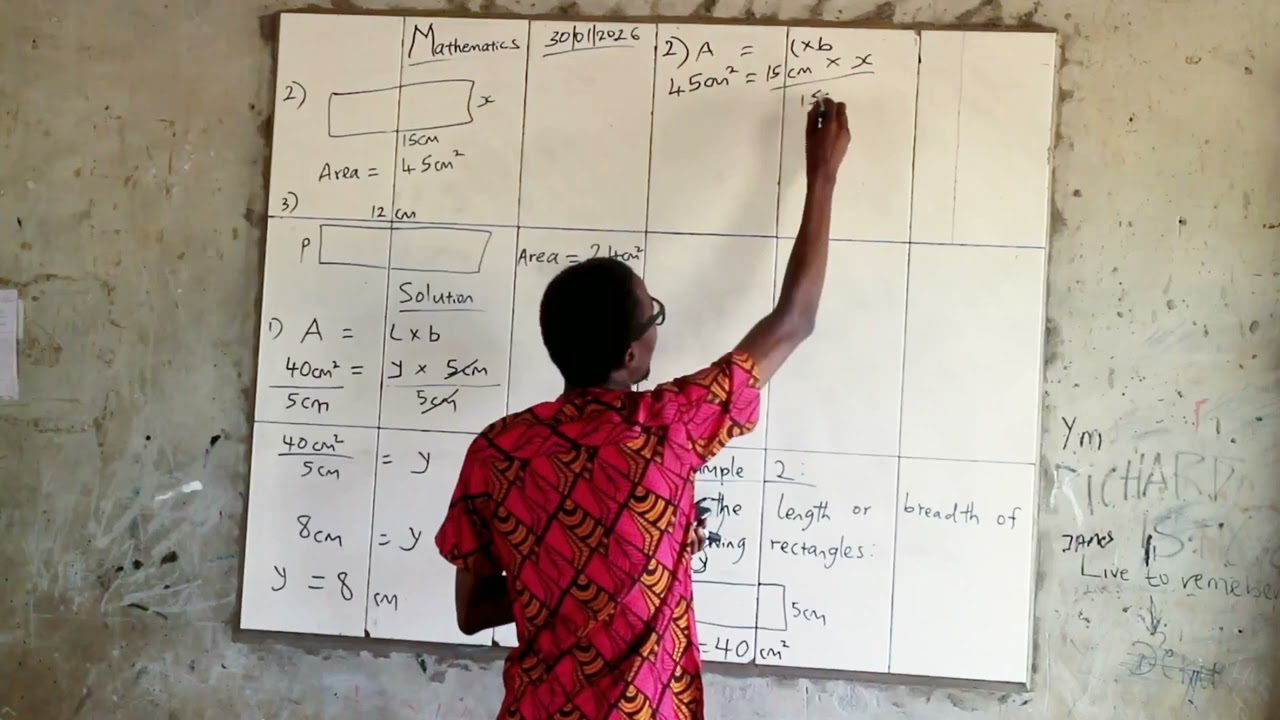 2) ПЛОСКОСТИ — Площадь прямоугольника для 1 класса средней школы