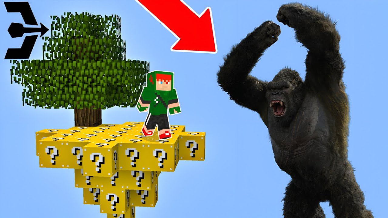 ОСТРОВ LUCKY BLOCK ПРОТИВ КИНГ-КОНГА В MINECRAFT!! (Удача или Неудача?)
