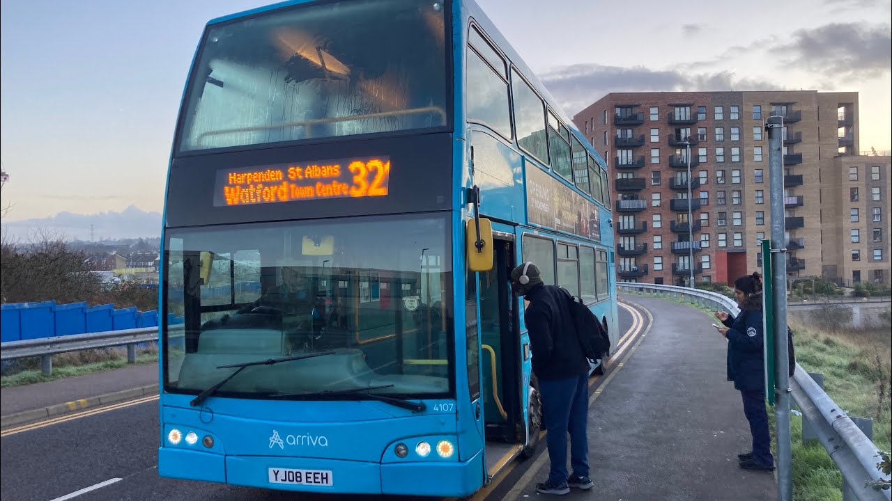 Arriva Beds & Bucks 321 沃特福德醫院停車場Watford Hospital Car Park➡️盧頓轉車站Luton BBI 🚌YJ08 EEH/4107