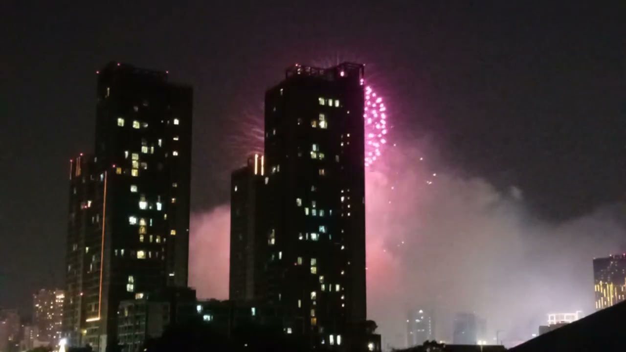 Pháo hoa 2025 - 2026 tại đầu hẩm Thủ thiêm  