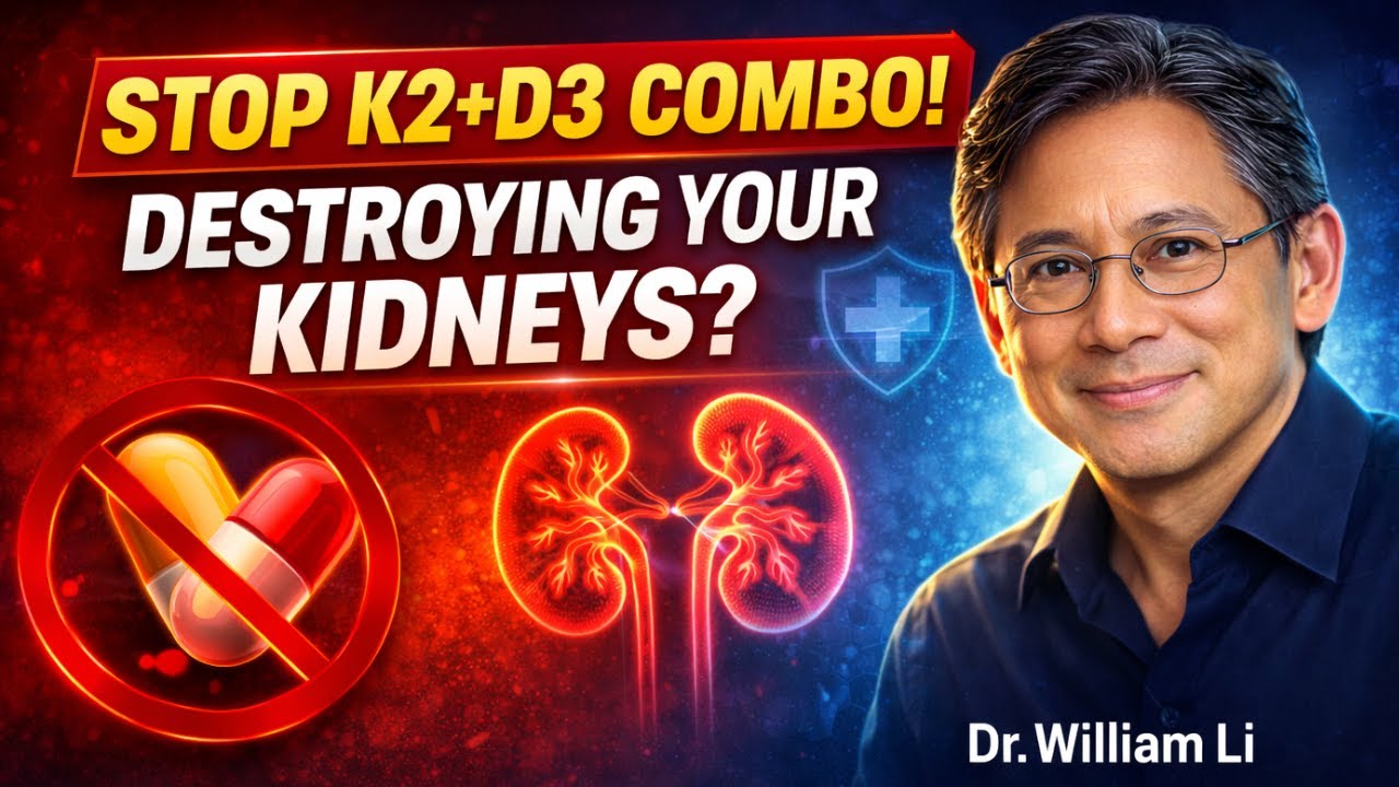 SENIORS, STOP TAKING K2+D3 COMBO PILLS   THEY'RE DAMAGING YOUR KIDNEYS  DR  WILLIAM LI