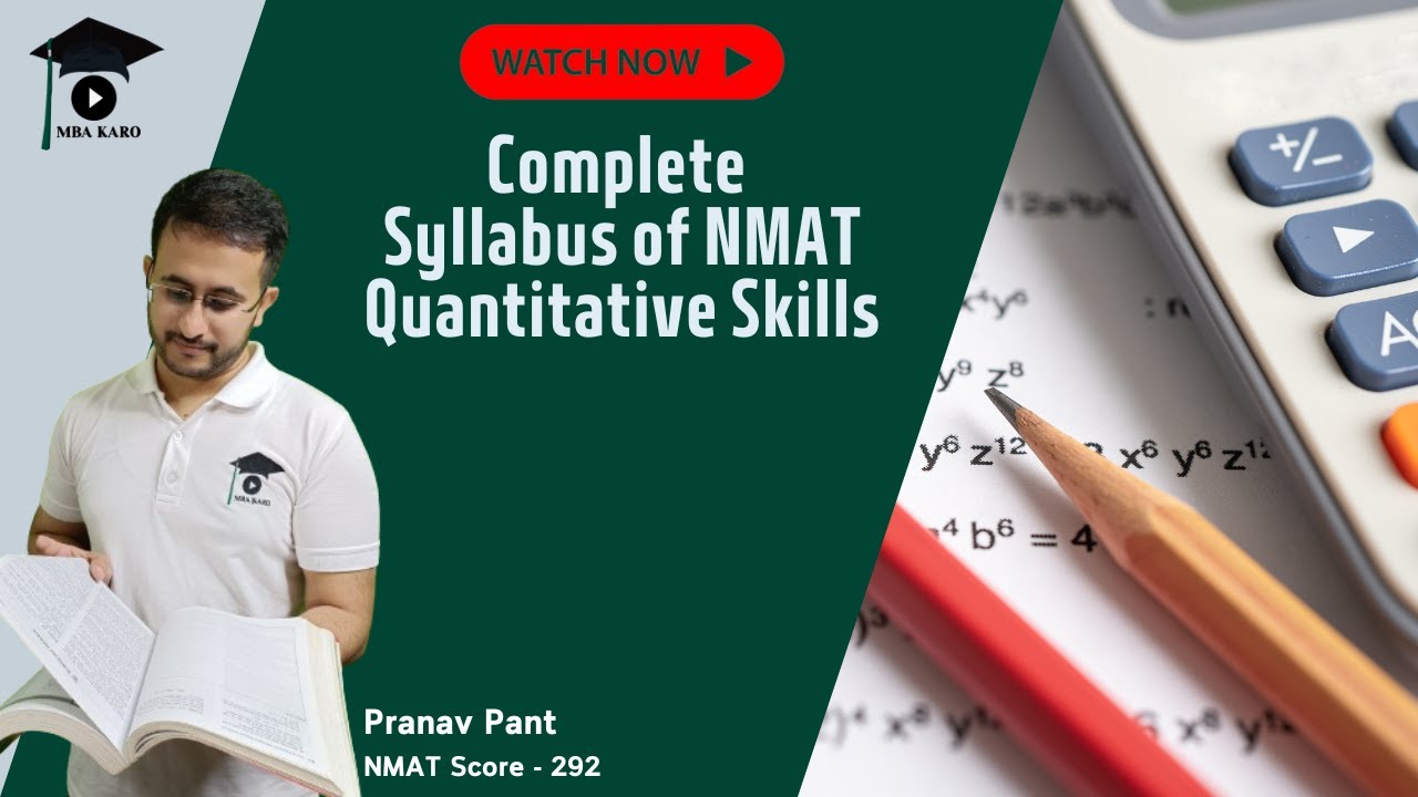 Quantitative Skills Syllabus for NMAT | All Topics | Difficulty | Preparation Guide