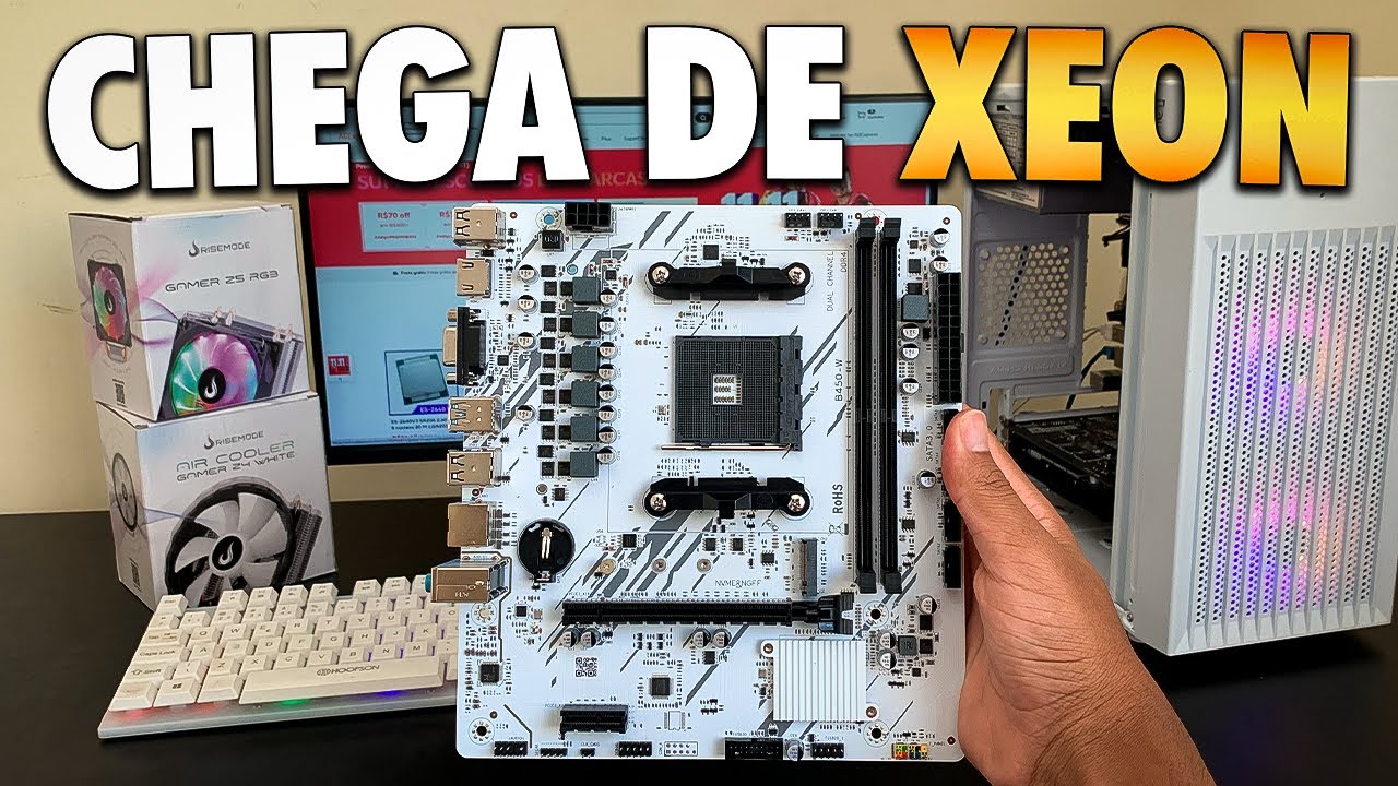 CHEGOU MINHA NOVA A PLACA M&Atilde;E AM4 MAIS BARATA DO ALIEXPRESS PRA MONTAR MEU NOVO PC GAMER...