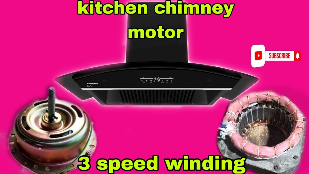 Kitchen Chimney Motor Winding || Chimney 5 wire motor connection || 1400RPM 3speed motor
