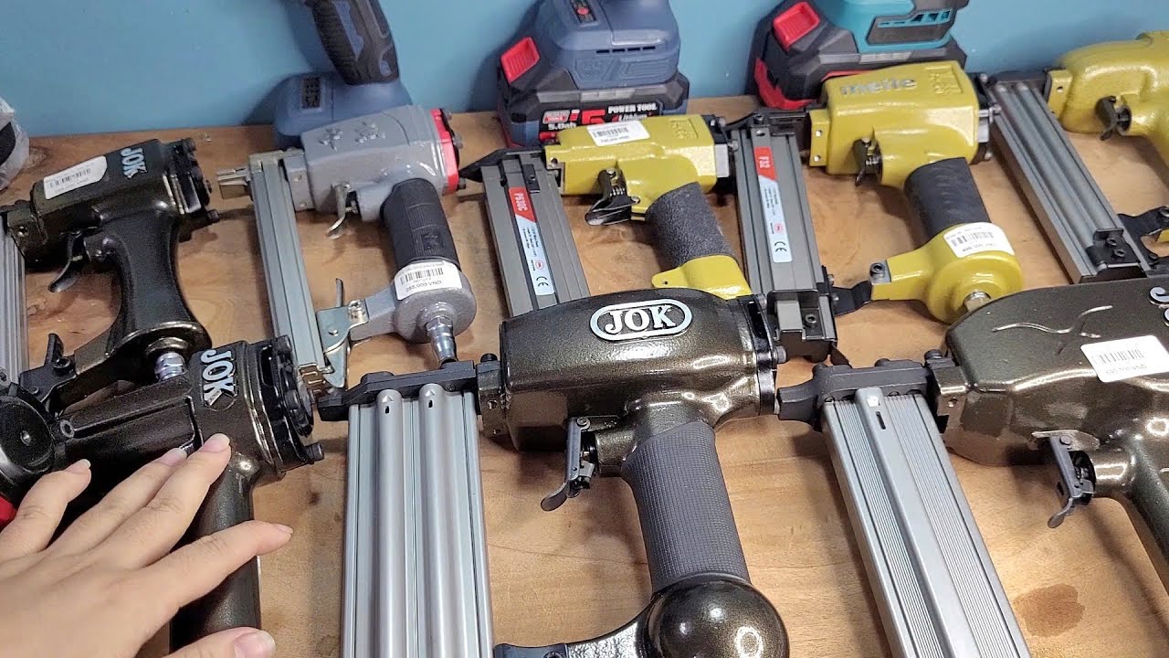Súng Bắn Đinh Dành Cho Máy Nén Khí - Máy Bắn Đinh F30 Điện - Bắn Đinh Chỉ , Bắn Đinh Bê Tông …