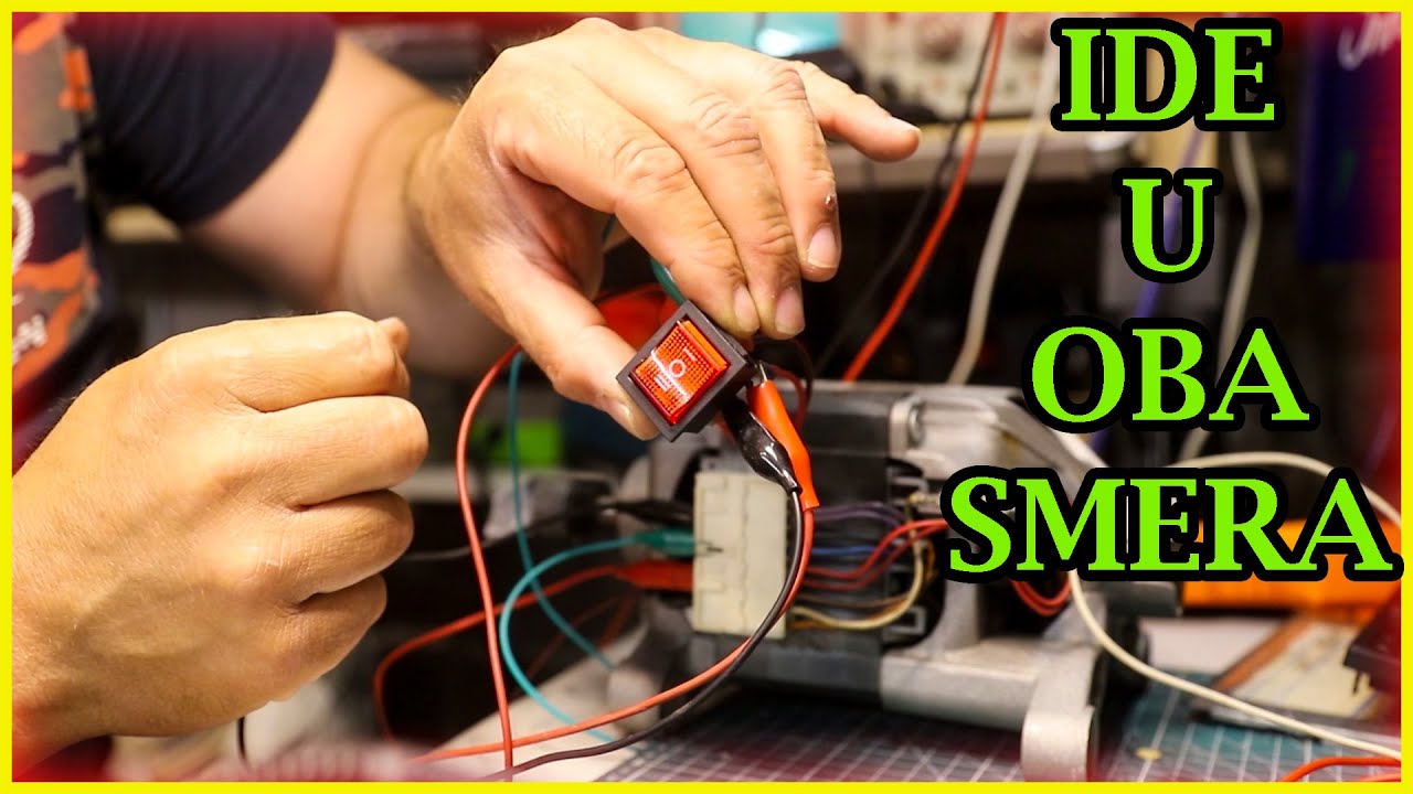 *SAVRSENO* Paljenje, gasenje i okretanje smera vrtnje sa jednim prekidacem.