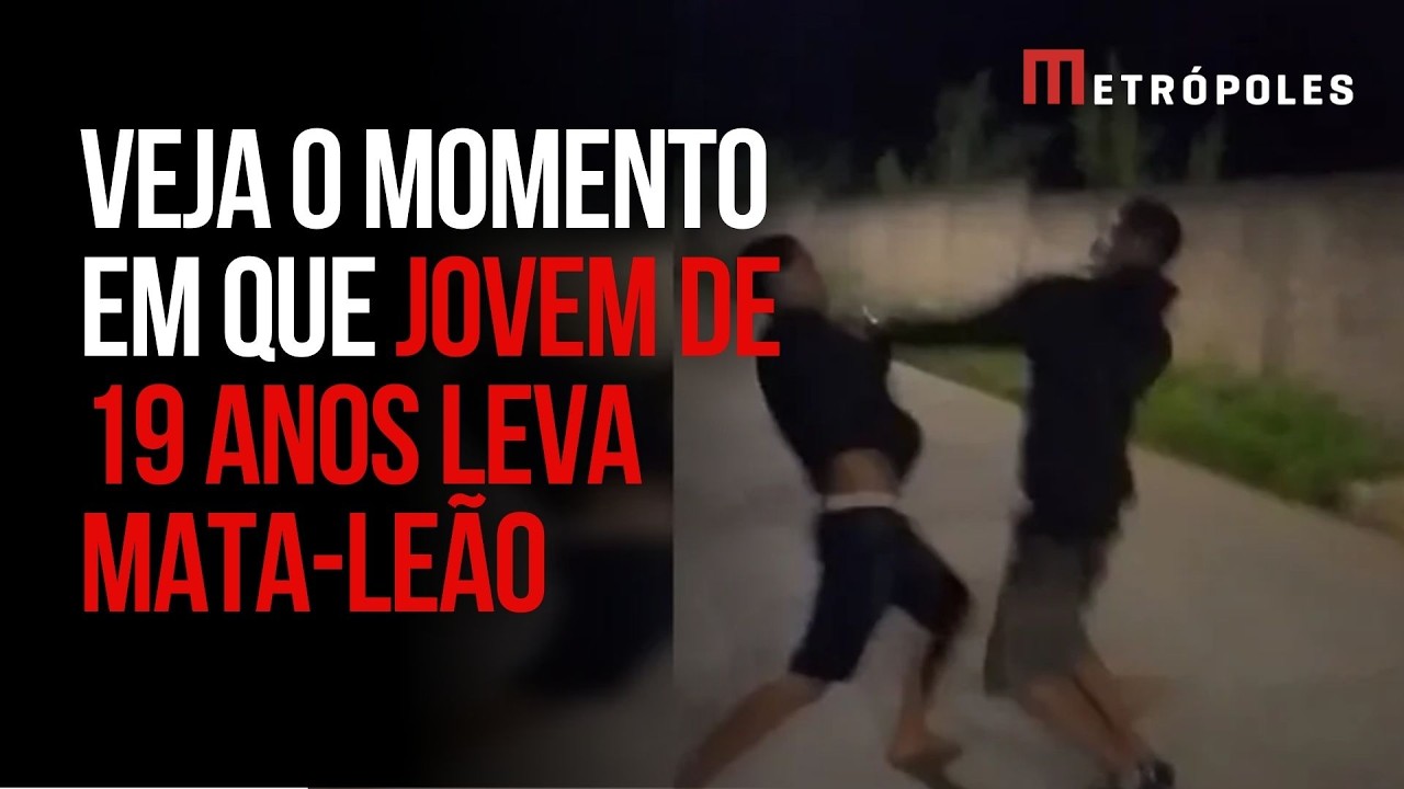 Jovem morre ap&oacute;s levar mata le&atilde;o em briga no DF; veja imagens