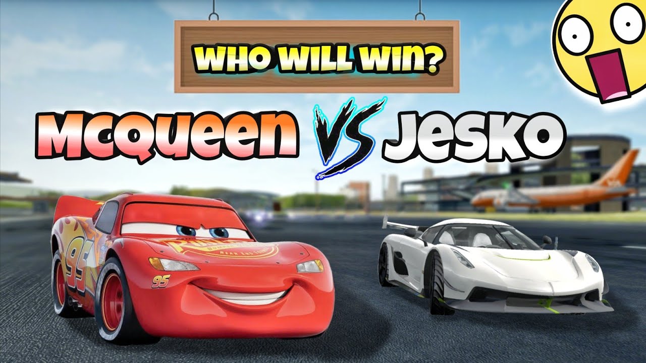 Koenigsegg jesko VS Lightning McQueen😱||Extreme car driving simulator🔥||