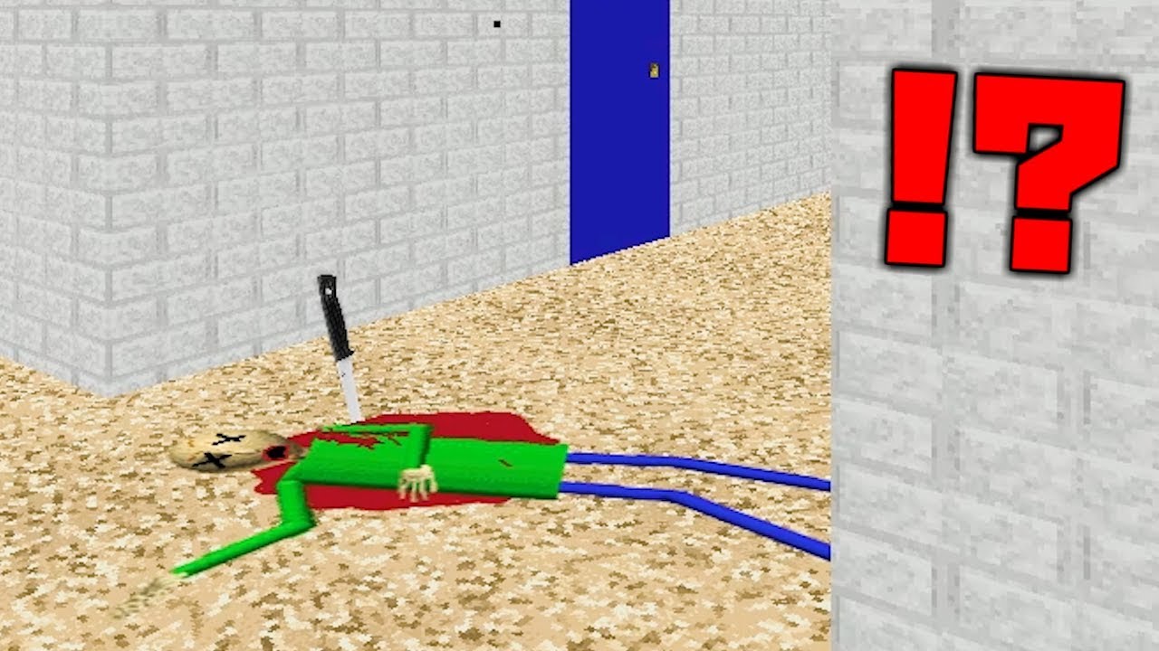 犯人は誰だ？バルディ先生をヤッた奴が学校のどこかにいる。ホラーゲーム Baldi's Basics