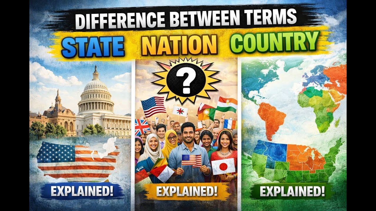 Are They the Same? State, Nation, and Country Clarified