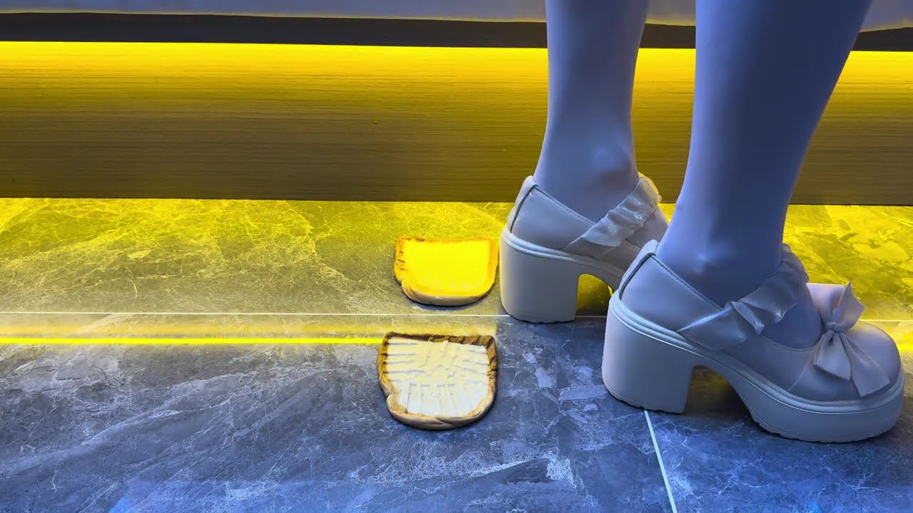 Platform shoes crush bread