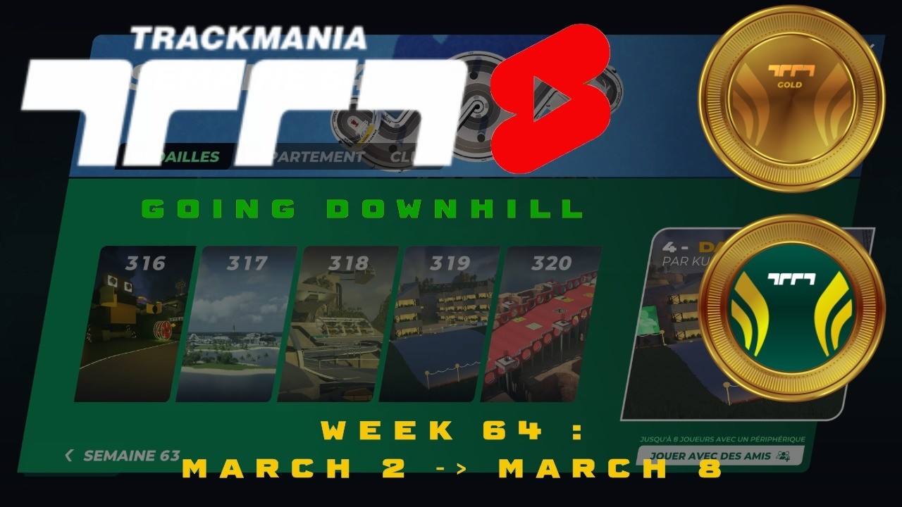 Trackmania (2020) : going downhill (weekly shorts week 64)