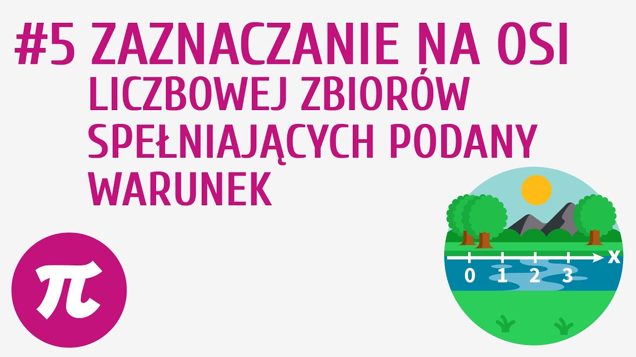 Zaznaczanie na osi liczbowej zbiorów spełniających podany warunek #5 [ Układ współrzędnych ]
