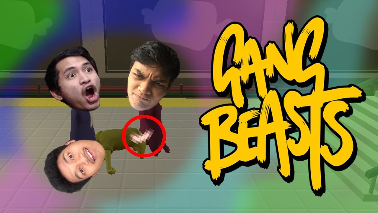 NGAKAK PARAH !! THREESOME Ft IdiotARMY - Gang Beasts Indonesia
