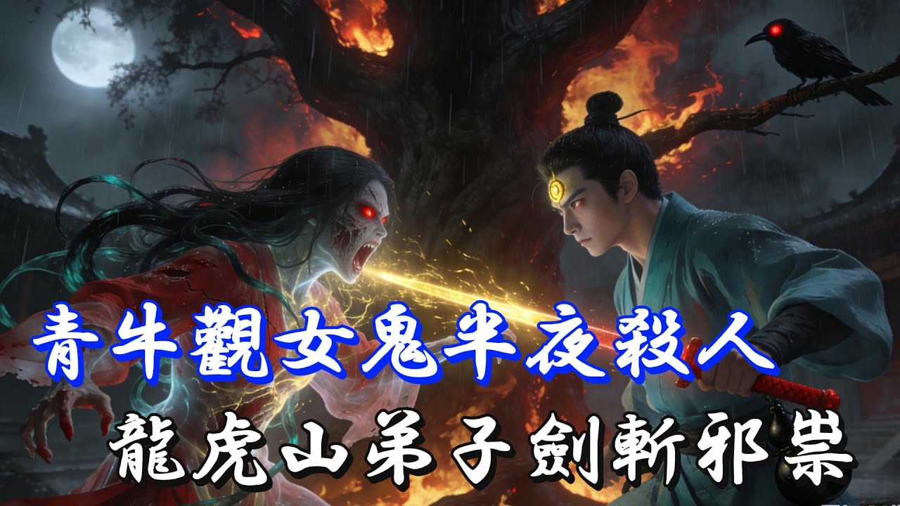 【蕩魔天師】青牛道觀厲鬼作祟，每夜附身，磨刀殺人…龍虎山弟子設下陷阱，半夜大戰恐怖女鬼… |靈異故事|民間故事|睡前故事