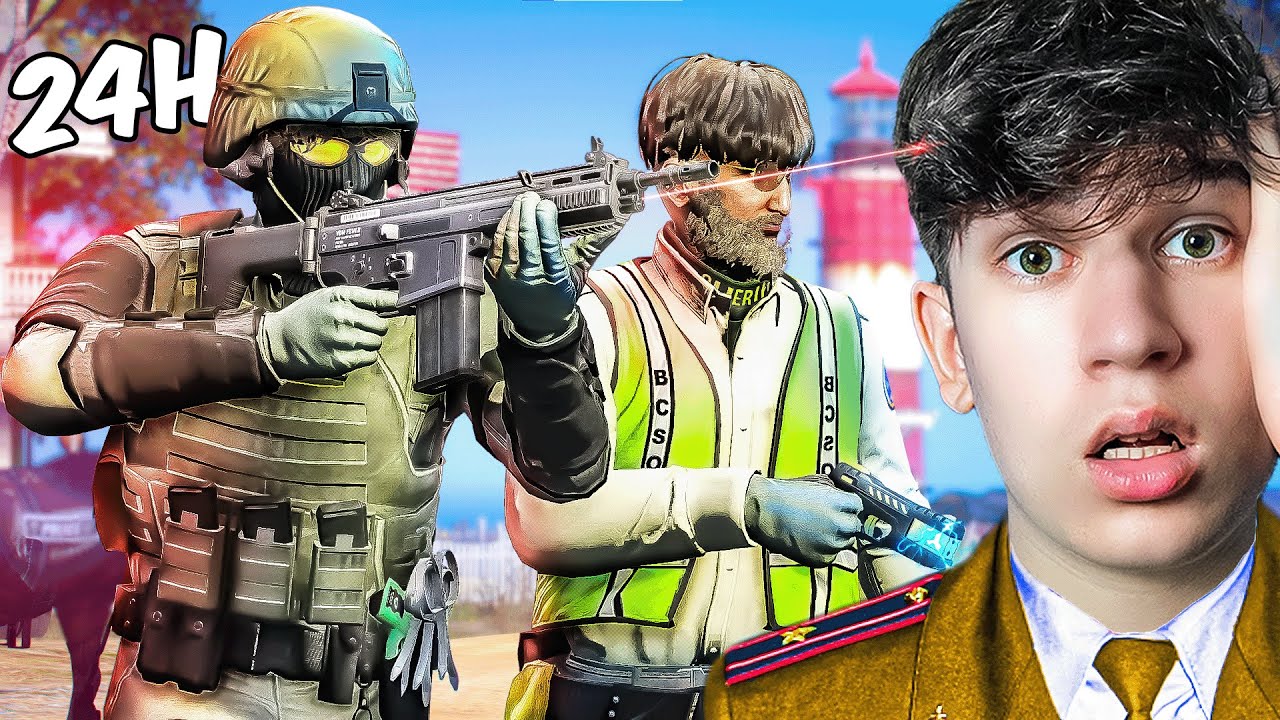 Spędziłem 24h jako SZERYF w GTA V 😫