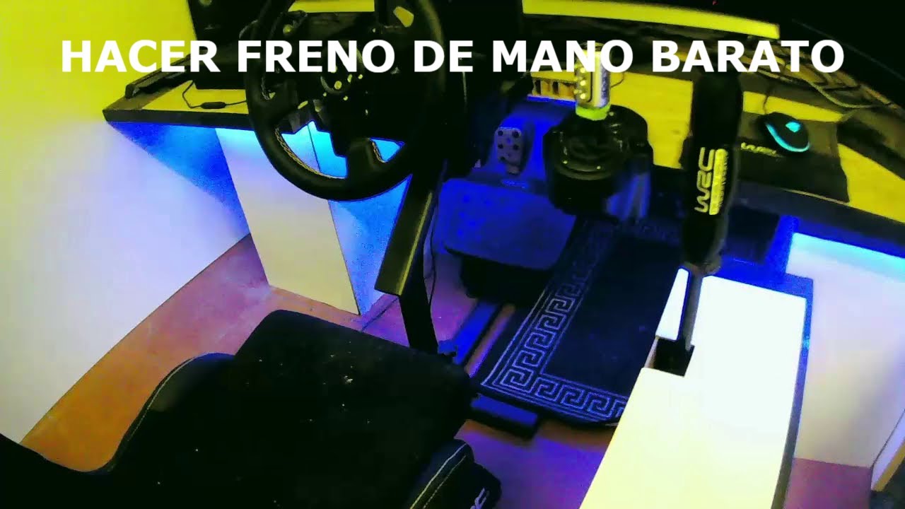 como hacer un freno de mano barato para consola y pc