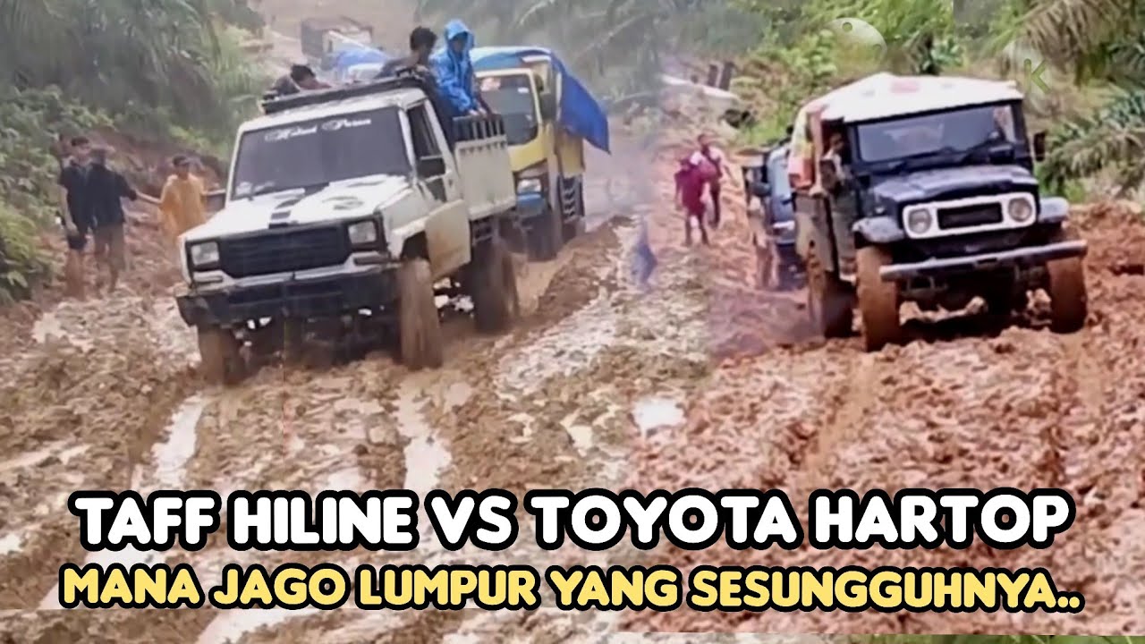 MOMEN LANGKA ADU TENAGA YANG SESUNGGUHNYA !! TAFF HILINE VS TOYOTA HARTOP 