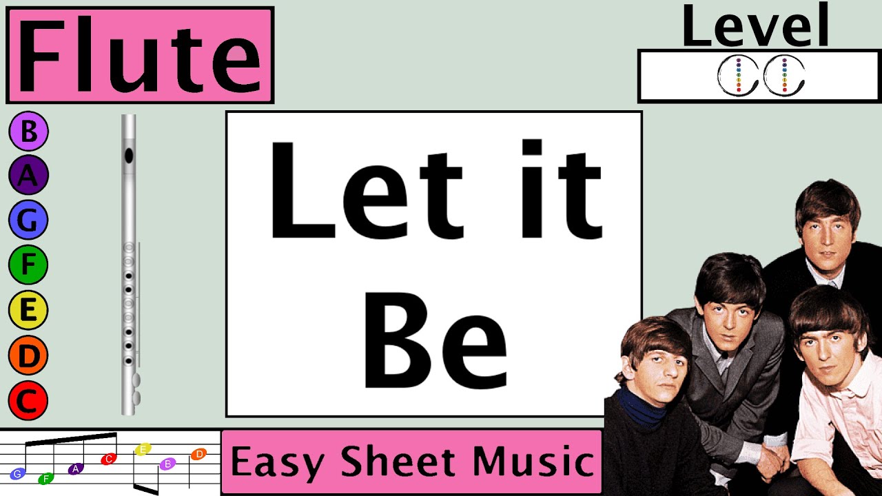 How to Play Let it Be on Flute | Easy Sheet Music