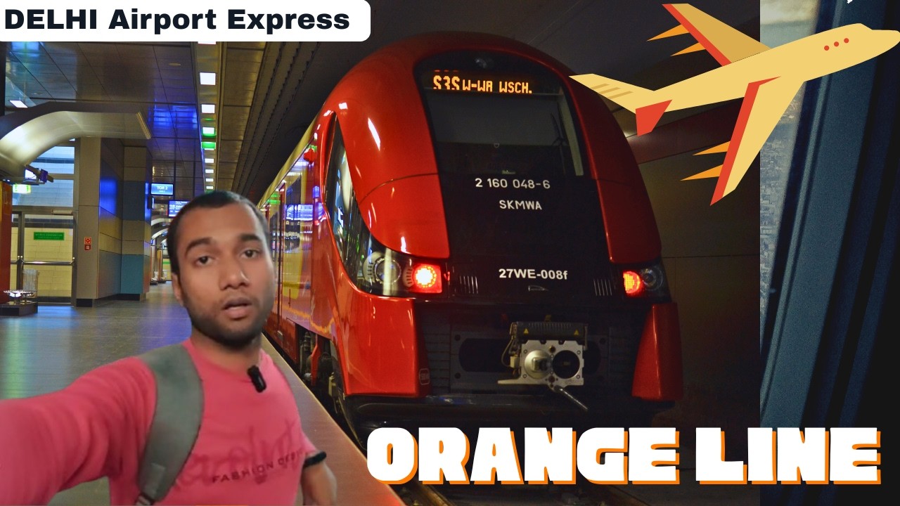 Delhi’s Fastest Metro! 🚄 Airport Express Line | Complete Orange Line Journey